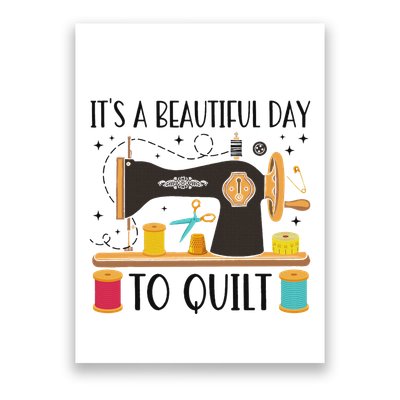 Funny Quilting Sewing For Fabric Quilt Quilter Poster