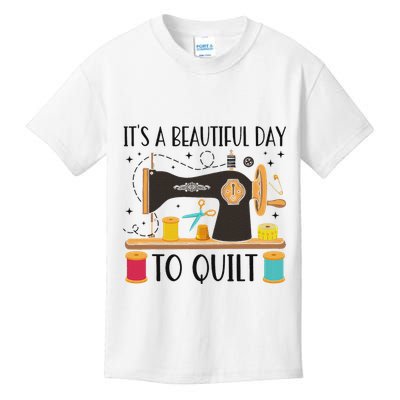 Funny Quilting Sewing For Fabric Quilt Quilter Kids T-Shirt