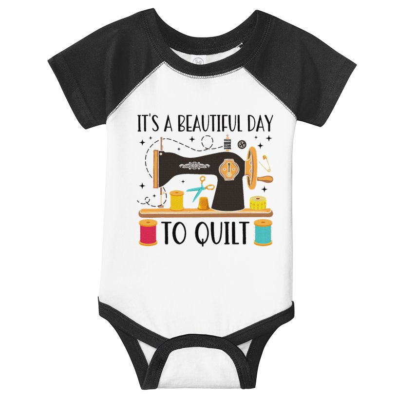 Funny Quilting Sewing For Fabric Quilt Quilter Infant Baby Jersey Bodysuit