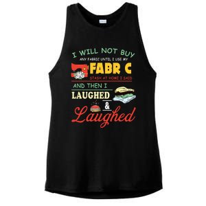 Funny Quilting Sewing Sayings Sewer Quilter Ladies PosiCharge Tri-Blend Wicking Tank