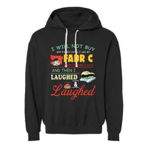 Funny Quilting Sewing Sayings Sewer Quilter Garment-Dyed Fleece Hoodie