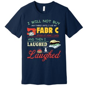 Funny Quilting Sewing Sayings Sewer Quilter Premium T-Shirt