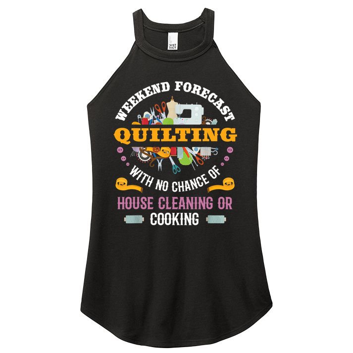 Funny Quilting Sewing Quilt Gift For Quilter Gift Women's Perfect Tri Rocker Tank
