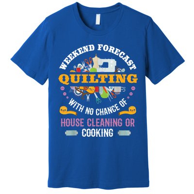 Funny Quilting Sewing Quilt Gift For Quilter Gift Premium T-Shirt