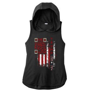 Funny Qr Scan Me President Trump 4547 Trump Dancing Code Ladies PosiCharge Tri-Blend Wicking Draft Hoodie Tank