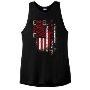 Funny Qr Scan Me President Trump 4547 Trump Dancing Code Ladies PosiCharge Tri-Blend Wicking Tank