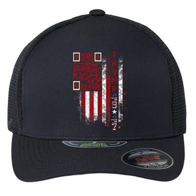 Funny Qr Scan Me President Trump 4547 Trump Dancing Code Flexfit Unipanel Trucker Cap