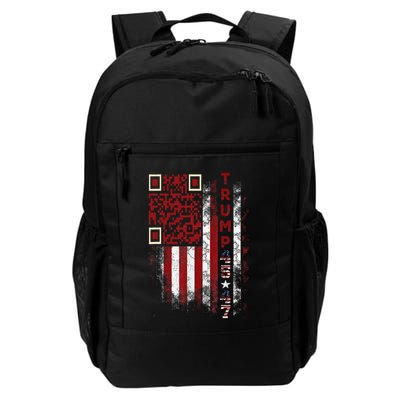 Funny Qr Scan Me President Trump 4547 Trump Dancing Code Daily Commute Backpack