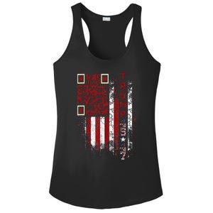 Funny Qr Scan Me President Trump 4547 Trump Dancing Code Ladies PosiCharge Competitor Racerback Tank