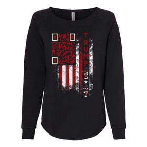 Funny Qr Scan Me President Trump 4547 Trump Dancing Code Womens California Wash Sweatshirt