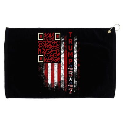 Funny Qr Scan Me President Trump 4547 Trump Dancing Code Grommeted Golf Towel