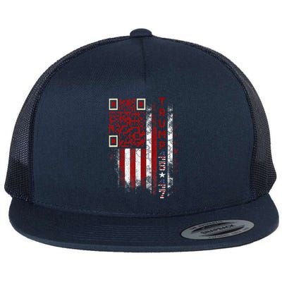 Funny Qr Scan Me President Trump 4547 Trump Dancing Code Flat Bill Trucker Hat