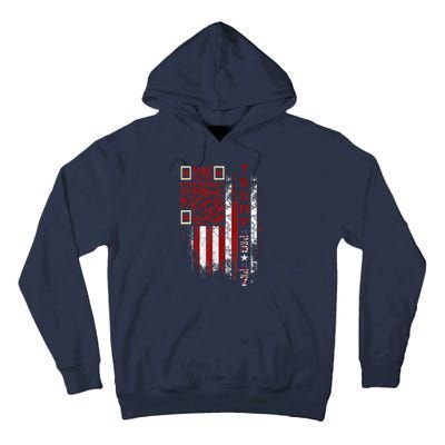 Funny Qr Scan Me President Trump 4547 Trump Dancing Code Tall Hoodie