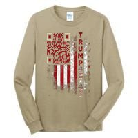 Funny Qr Scan Me President Trump 4547 Trump Dancing Code Tall Long Sleeve T-Shirt