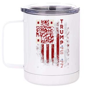 Funny Qr Scan Me President Trump 4547 Trump Dancing Code 12 oz Stainless Steel Tumbler Cup