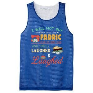 Funny Quilting Sewing Sayings Gift For Sewer & Quilter Gift Mesh Reversible Basketball Jersey Tank