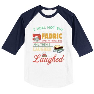 Funny Quilting Sewing Sayings Gift For Sewer & Quilter Gift Baseball Sleeve Shirt