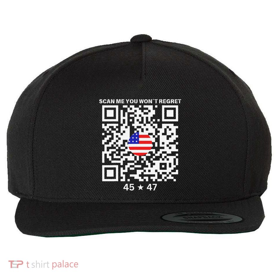 Funny Qr Scan Me President Trump 4547 Trump Dancing Code Wool Snapback Cap