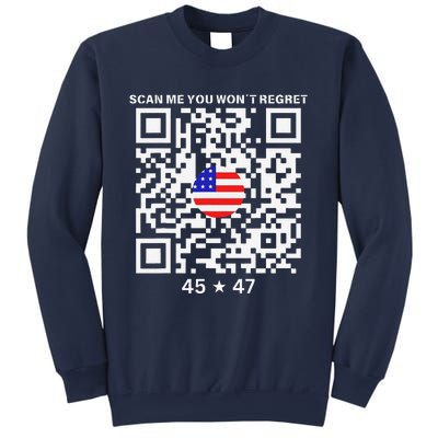 Funny Qr Scan Me President Trump 4547 Trump Dancing Code Sweatshirt