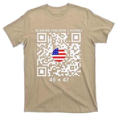 Funny Qr Scan Me President Trump 4547 Trump Dancing Code T-Shirt