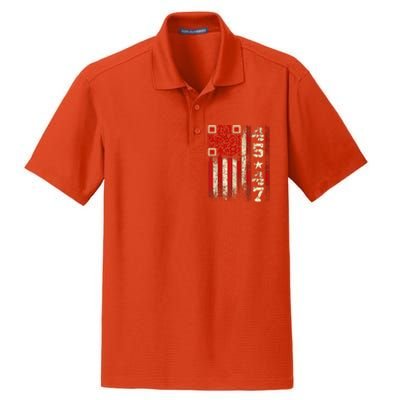 Funny Qr Scan Me President Trump 4547 Trump Dancing Code Dry Zone Grid Polo