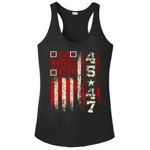 Funny Qr Scan Me President Trump 4547 Trump Dancing Code Ladies PosiCharge Competitor Racerback Tank