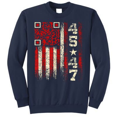 Funny Qr Scan Me President Trump 4547 Trump Dancing Code Sweatshirt