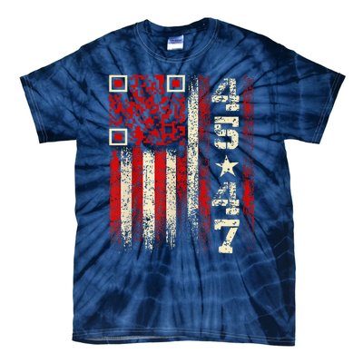 Funny Qr Scan Me President Trump 4547 Trump Dancing Code Tie-Dye T-Shirt