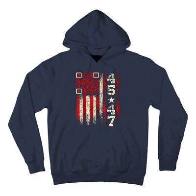 Funny Qr Scan Me President Trump 4547 Trump Dancing Code Tall Hoodie