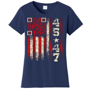 Funny Qr Scan Me President Trump 4547 Trump Dancing Code Women's T-Shirt