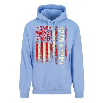 Funny Qr Scan Me President Trump 4547 Trump Dancing Code Unisex Surf Hoodie