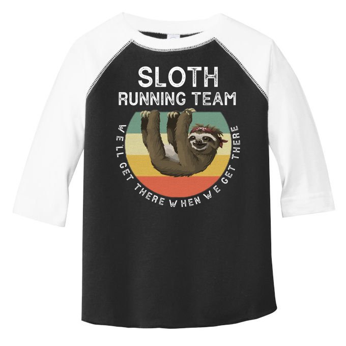 Funny Quotes Sloth Running Team Gift Gift Toddler Fine Jersey T-Shirt