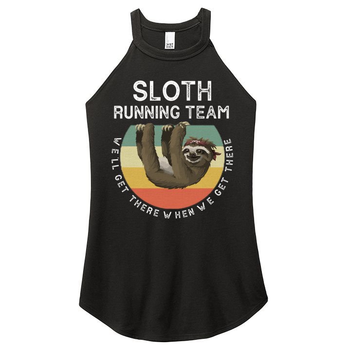 Funny Quotes Sloth Running Team Gift Gift Women's Perfect Tri Rocker Tank