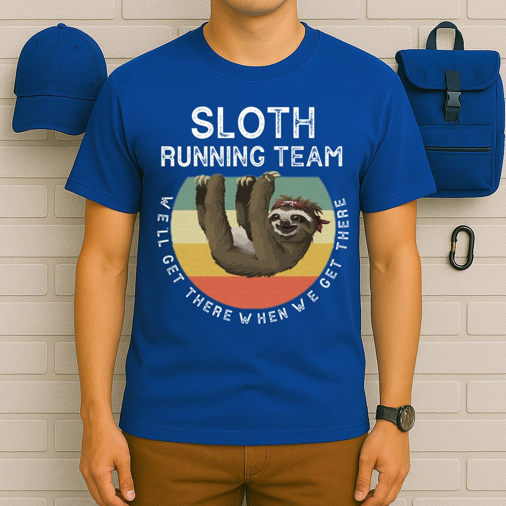 Funny Quotes Sloth Running Team Gift Gift T-Shirt