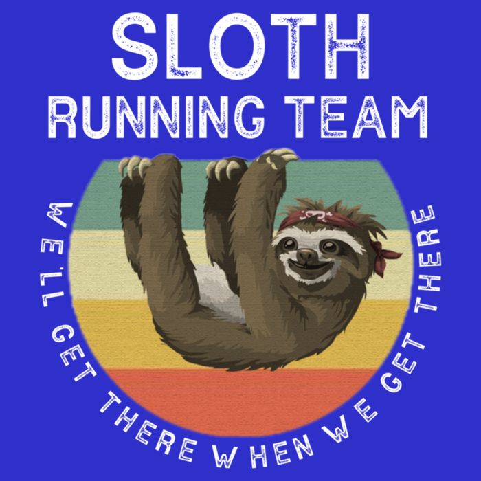 Funny Quotes Sloth Running Team Gift Gift Bag