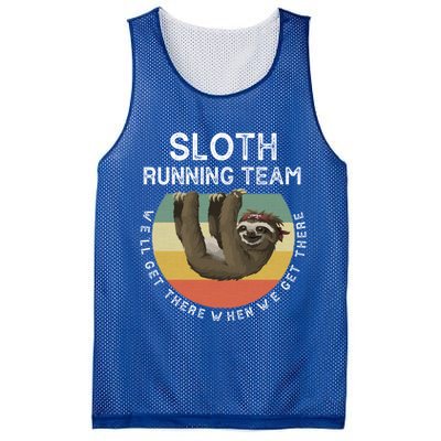 Funny Quotes Sloth Running Team Gift Gift Mesh Reversible Basketball Jersey Tank