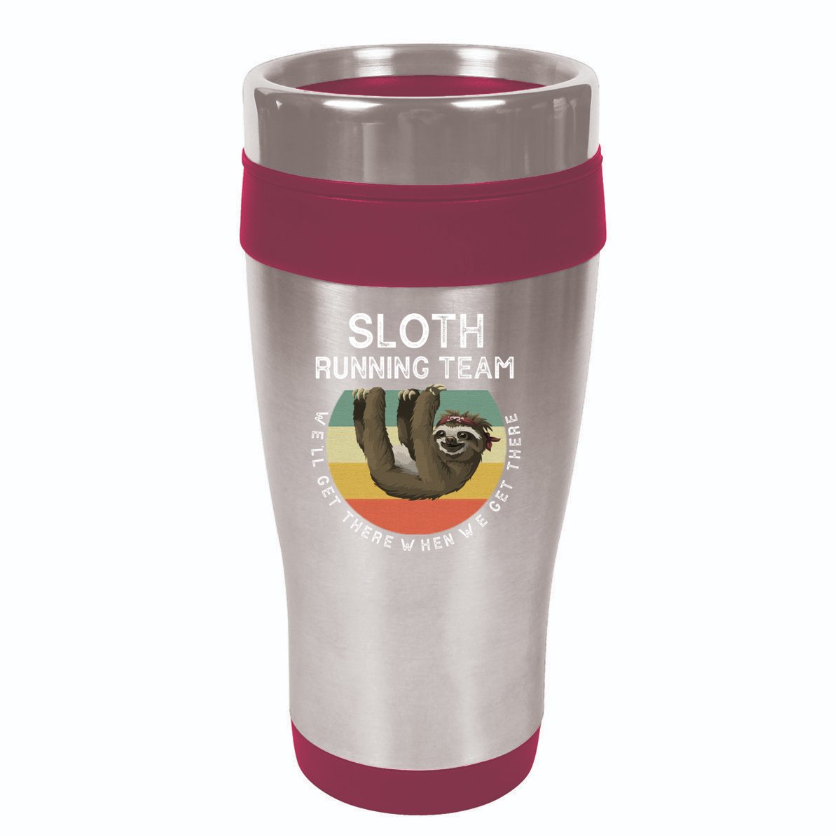 Funny Quotes Sloth Running Team Gift Gift 16oz Travel Tumbler