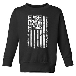 Funny Qr Scan Me President Trump 4547 Trump Dancing Code Toddler Sweatshirt