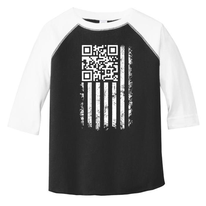 Funny Qr Scan Me President Trump 4547 Trump Dancing Code Toddler Fine Jersey T-Shirt