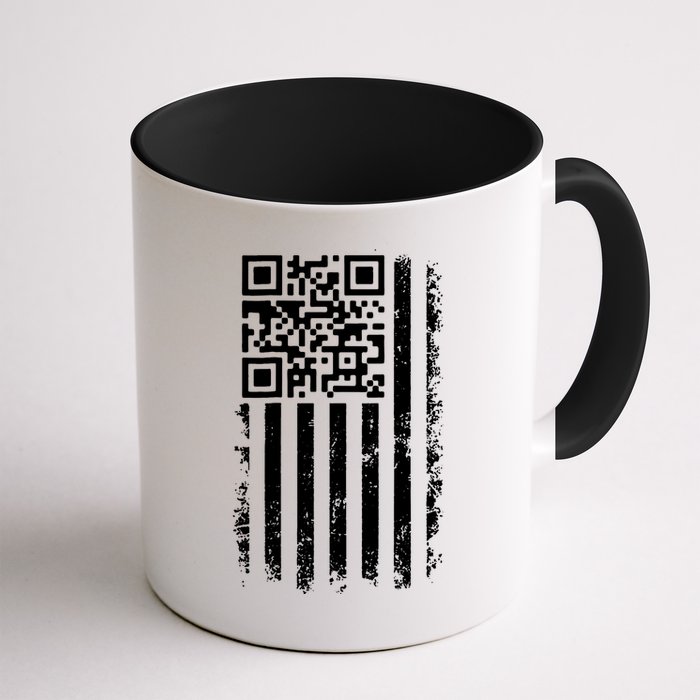 Funny Qr Scan Me President Trump 45 47 Dancing Code Flag Mug