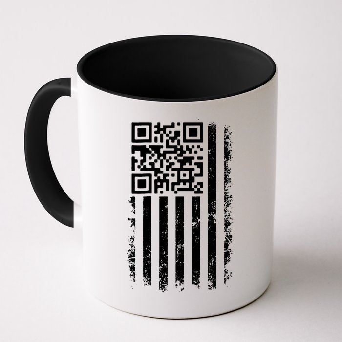 Funny Qr Scan Me President Trump 45 47 Dancing Code Flag Mug