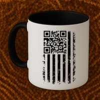 Funny Qr Scan Me President Trump 45 47 Dancing Code Flag Mug