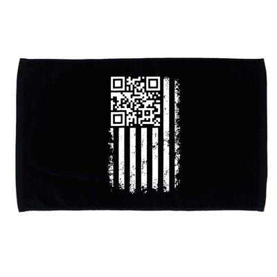 Funny Qr Scan Me President Trump 45 47 Dancing Code Flag Microfiber Hand Towel
