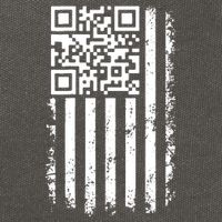 Funny Qr Scan Me President Trump 45 47 Dancing Code Flag Cotton Canvas Backpack