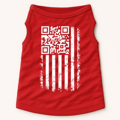Funny Qr Scan Me President Trump 45 47 Dancing Code Flag Doggie Tank