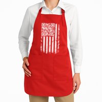 Funny Qr Scan Me President Trump 45 47 Dancing Code Flag Apron