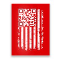 Funny Qr Scan Me President Trump 45 47 Dancing Code Flag Poster