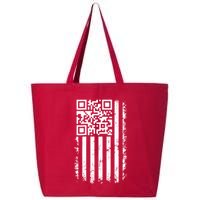 Funny Qr Scan Me President Trump 45 47 Dancing Code Flag 25L Jumbo Tote