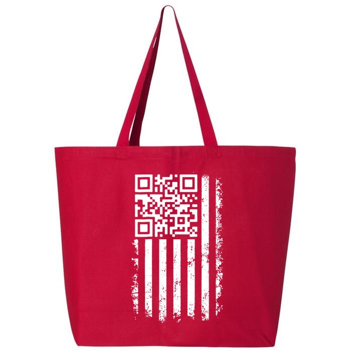Funny Qr Scan Me President Trump 45 47 Dancing Code Flag 25L Jumbo Tote
