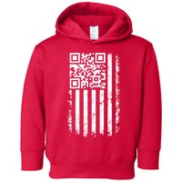 Funny Qr Scan Me President Trump 45 47 Dancing Code Flag Toddler Hoodie